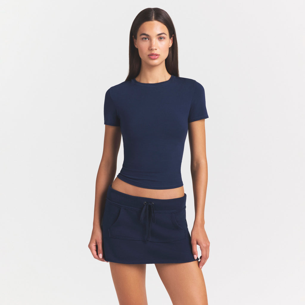 Cotton Jersey T-Shirt - Navy