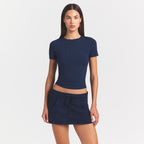 Cotton Jersey T-Shirt - Navy