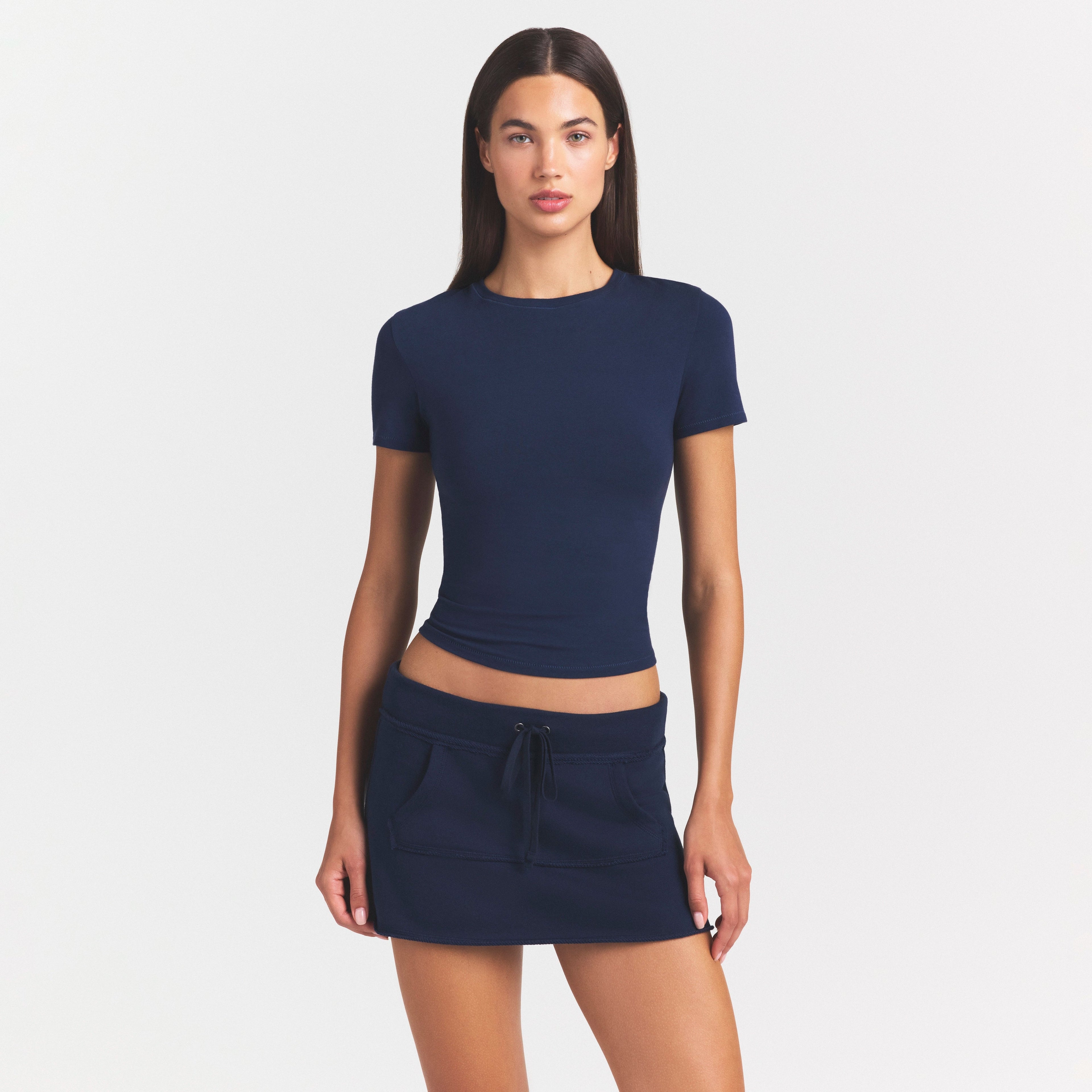 Cotton Jersey T-Shirt - Navy