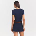 Cotton Jersey T-Shirt - Navy