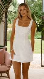 Adley Mini Dress - White