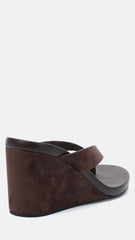 Baci Wedge - Espresso Suede
