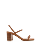 Balton Mule Heel - Sugar Brown / Natural