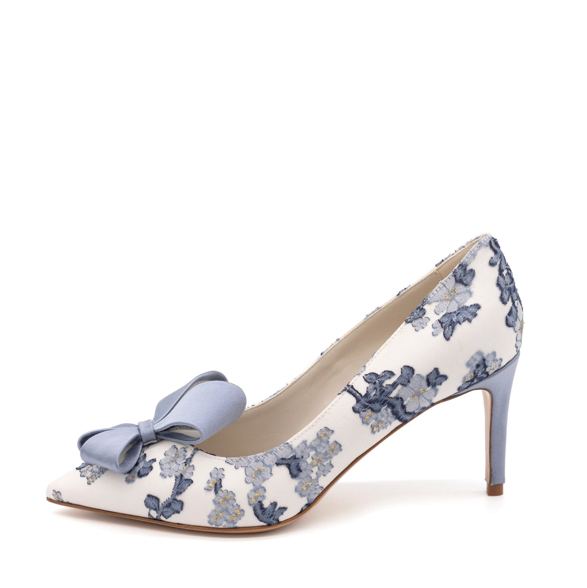 Caitlin Pointed Toe Pump Blue Bloom
