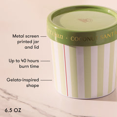 Coconut Santal Caffè Capri Gelato Cup Candle