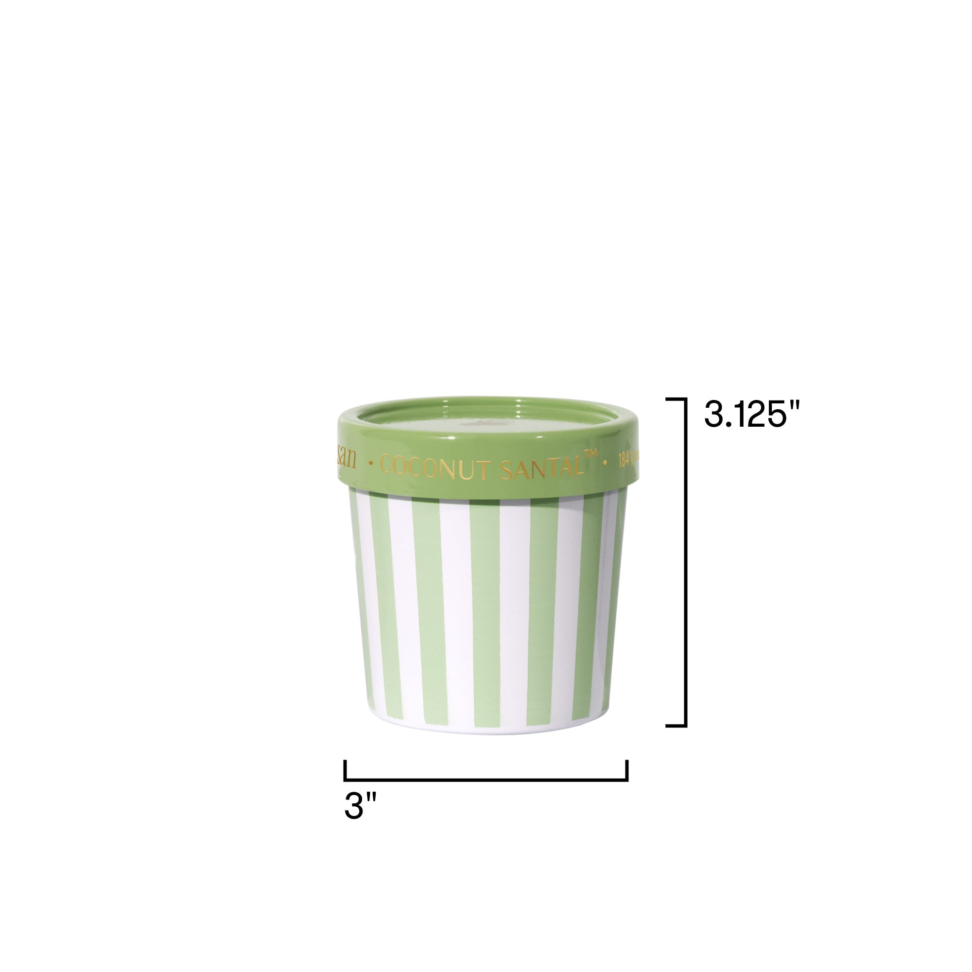 Coconut Santal Caffè Capri Gelato Cup Candle