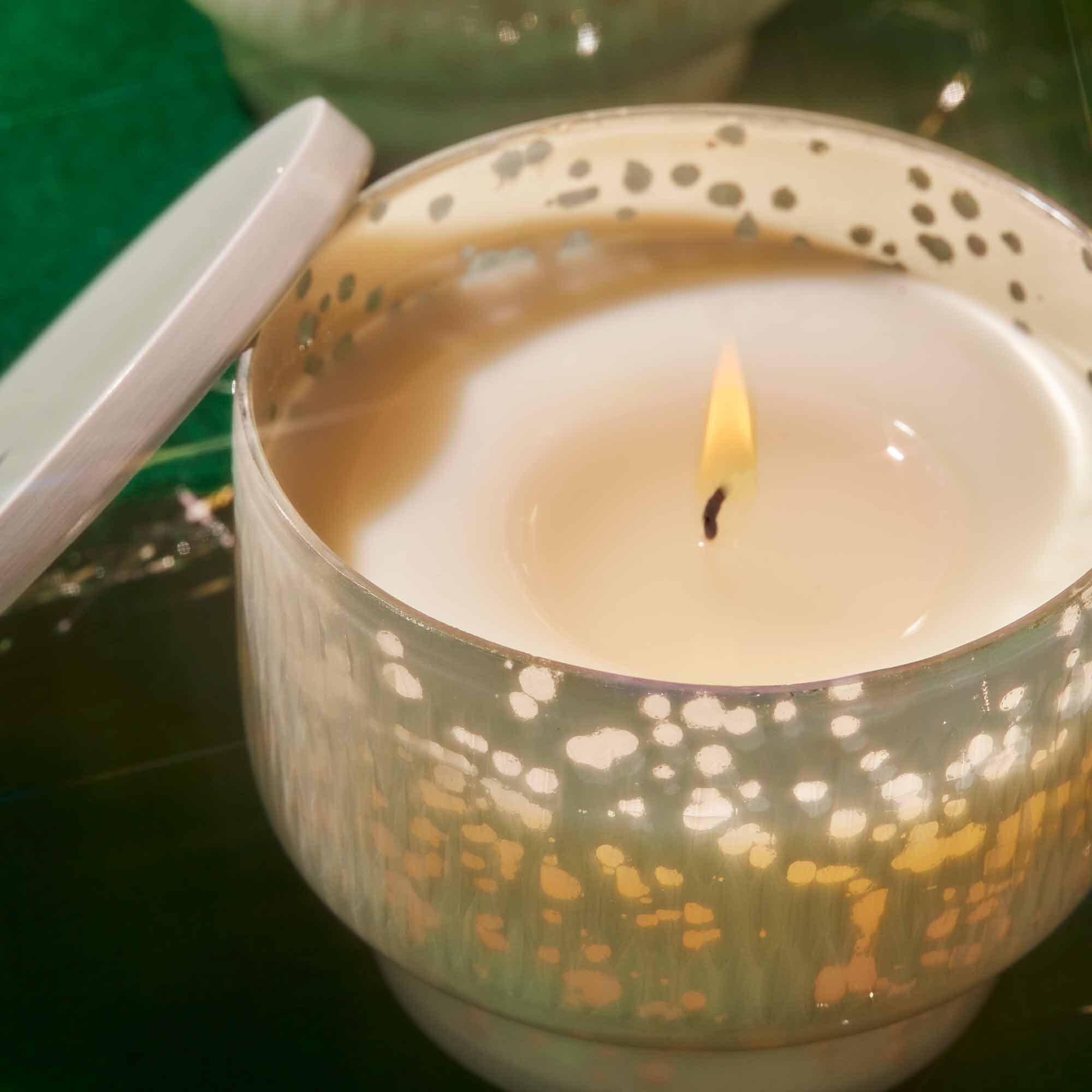 Crystal Pine Holiday Mercury Inverted Candle