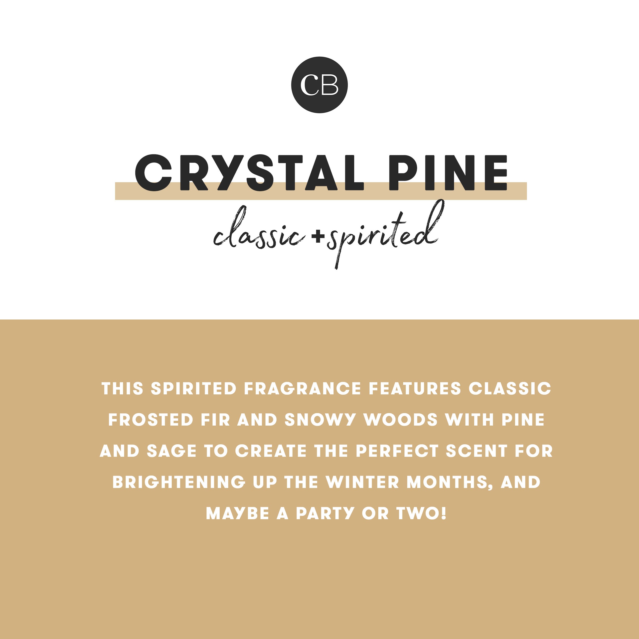 Crystal Pine Holiday Pattern Play Signature Candle