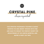 Crystal Pine Holiday Pattern Play Petite Candle
