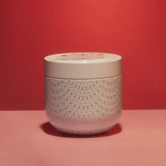 Volcano White Opal Gilded Tin Candle