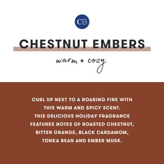 Chestnut Embers Holiday Mercury Signature Candle