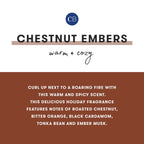 Chestnut Embers Holiday Mercury Inverted Candle