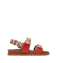 Cygnet Ice Blue Mix Leather Chunky Sandals
