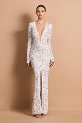 Delphine LS Lace Gown