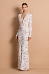 Delphine LS Lace Gown