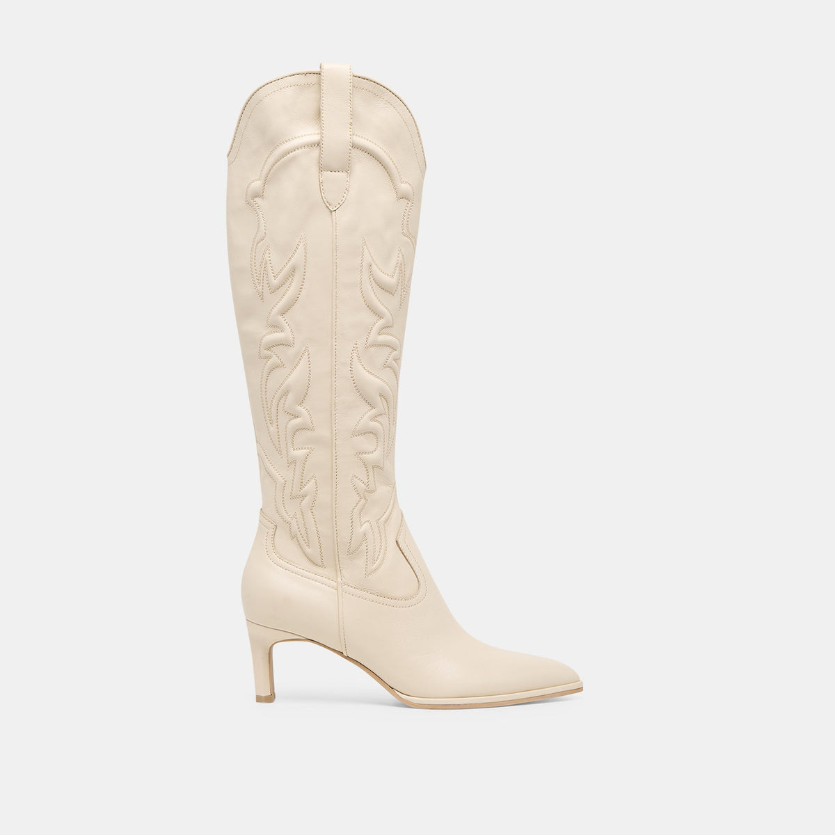 Alisa Boots Creme Leather