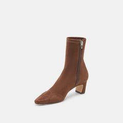 Anika Wide Boots Dk Brown Stella Suede