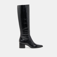 Kirson Wide Calf Boots Black Leather