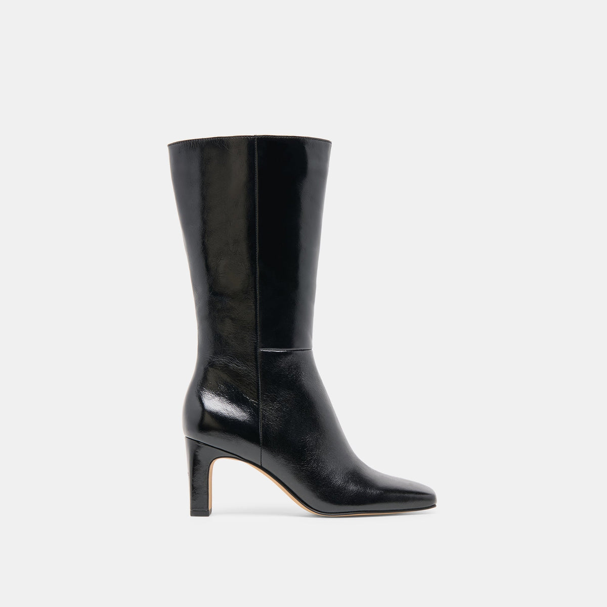 Riggs Wide Calf Boots Black Leather