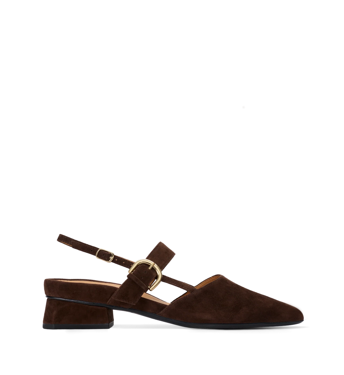 Eider Espresso Brown Suede Flats