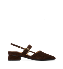 Eider Espresso Brown Suede Flats