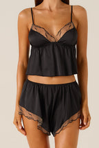 Ester Black Camisole Set