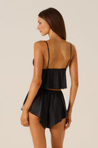 Ester Black Camisole Set