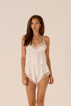 Ester White Camisole Set