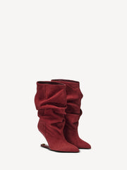 Wedge Suede Ankle Boots