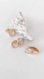Maya Twist Earrings Set - Gold