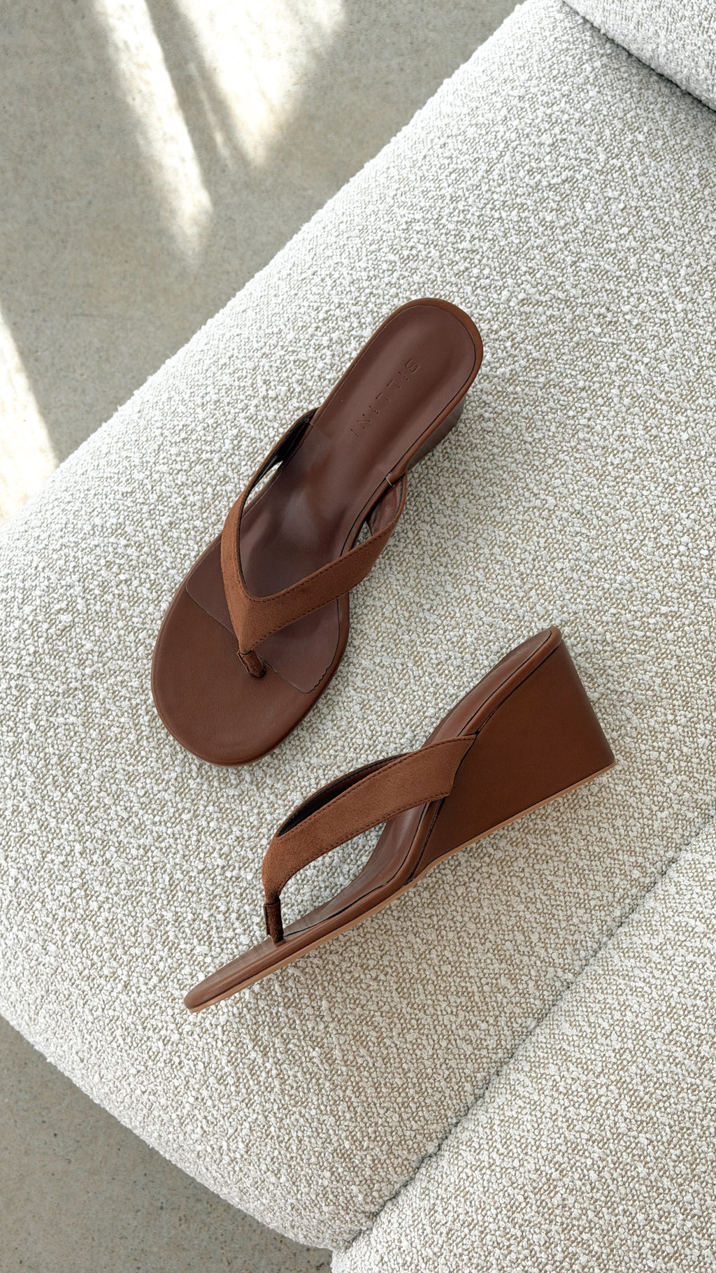 Tiggy Wedge - Pecan Suede