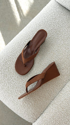 Tiggy Wedge - Pecan Suede