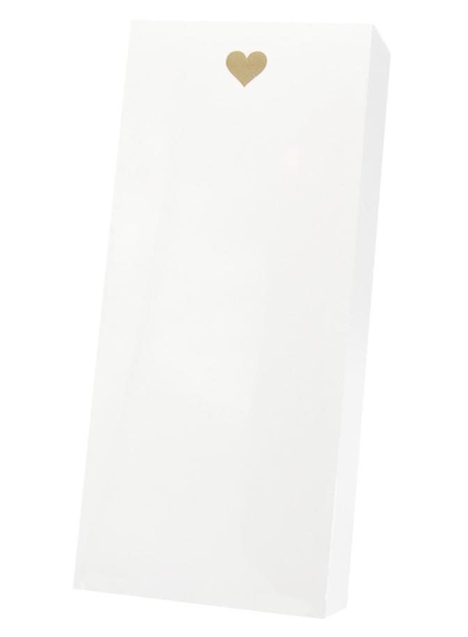 Heart Skinny Notepad