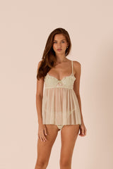 Isaia Green Babydoll Set
