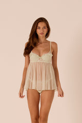 Isaia Green Babydoll Set