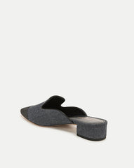 Cecile Denim Cap-Toe Mule