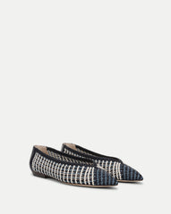 Bancroft Woven Leather Flat