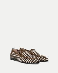 Prilla Woven Leather Loafer