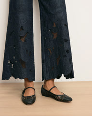 Ellie Raffia Flat
