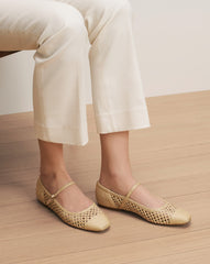 Ellie Raffia Flat