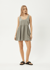 AFENDS Womens Jesse - Mini Dress - Olive