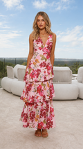 Stasie Maxi Dress - Pink Floral
