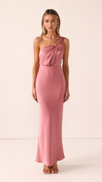 Greta Maxi Dress - Baked Rose