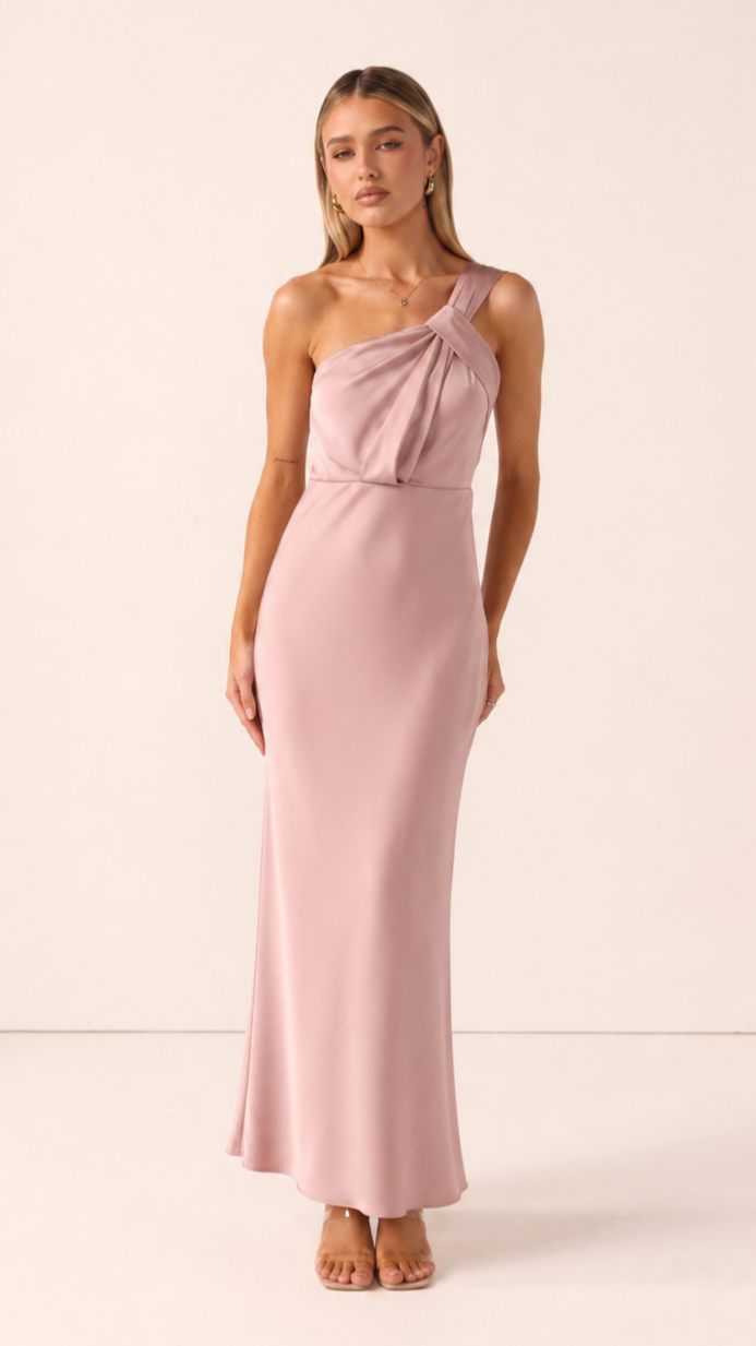 Greta Maxi Dress - Dusty Pink