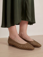 Cienna Woven Satin Flat
