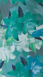 Miya Mini Dress - Green Print