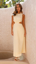 Kimberley Maxi Dress - Yellow