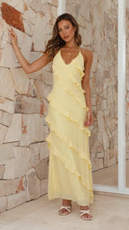 Sophia Maxi Dress - Lemon