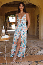 Moment In Bloom Maxi Dress Green