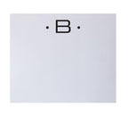 Black Initial Large Notepad